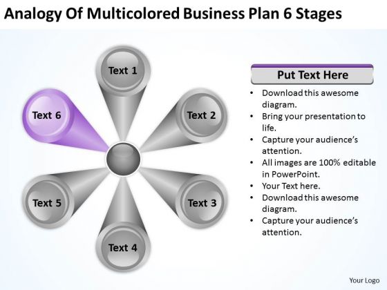 Business PowerPoint Theme Plan 6 Stages Ppt Planning Templates