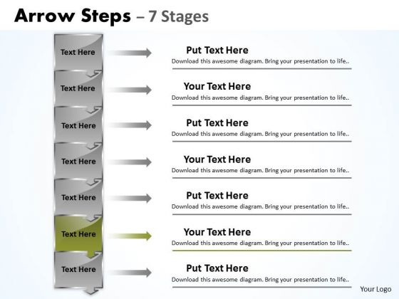 Business Ppt Background Plumb Arrow Create PowerPoint Macro 7 Stage Graphic