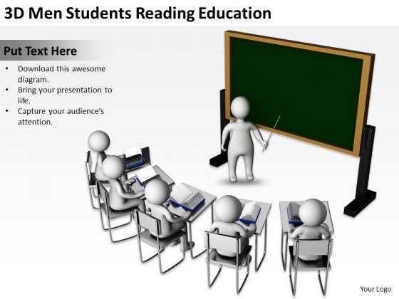 Business Process Diagram Examples Reading Education PowerPoint Templates Ppt Backgrounds For Slides
