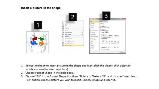 Business Process Diagrams 3d Man With Jigsaw Puzzle Pieces PowerPoint Slides