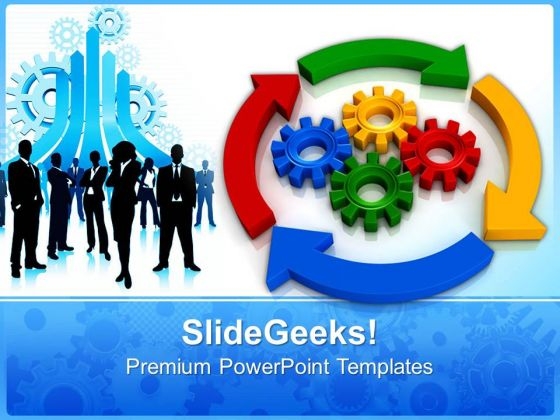 Business Process Diagrams Gearwheels PowerPoint Templates And PowerPoint Themes 0812