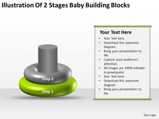 Business Process Flow Baby Building Blocks Ppt PowerPoint Templates Backgrounds For Slide