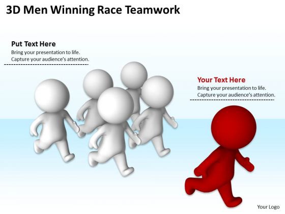 Business Process Flow Chart Example Race Teamwork PowerPoint Templates Ppt Backgrounds For Slides