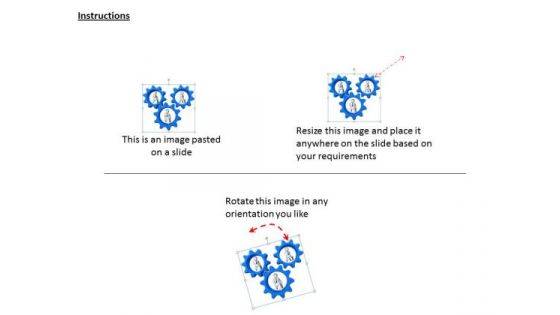 Business Process Strategy 3d Men With Briefcase Gears Basic Concepts