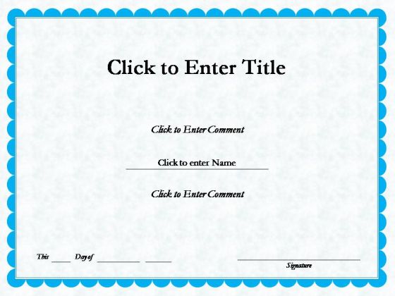 Business Recognition Certificate PowerPoint Templates