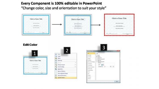 Business Recognition Certificate PowerPoint Templates