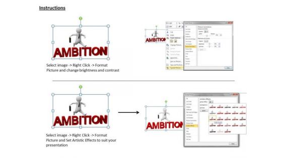 Business Strategy And Policy 3d Man On His Ambition Concept