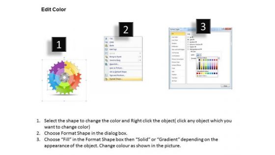 Business Strategy And Policy 5 Stages Gears Significant Progress Strategic Planning Steps Ppt Slide