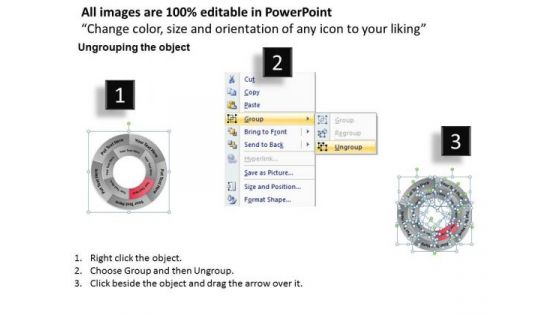 Business Strategy Concentric Circular Process 5 Stages