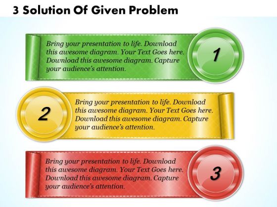 Business Strategy Concepts 3 Solution Of Given Problem Strategic Planning Process Template Ppt Slide