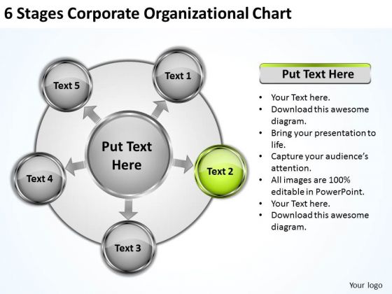 Business Strategy Consultant 6 Stages Corporate Organizational Chart Level