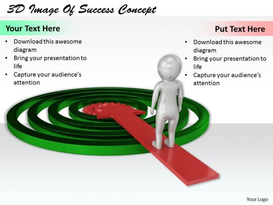 Business Strategy Consulting 3d Image Of Success Concept Character
