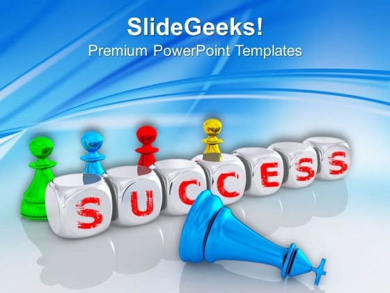 Business Strategy Cubes Success PowerPoint Templates Ppt Backgrounds For Slides 0413