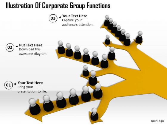 Business Strategy Development Illustration Of Corporate Group Functions Images And Graphics