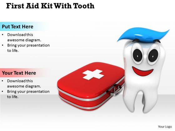 Business Strategy Examples First Aid Kit With Tooth Icons