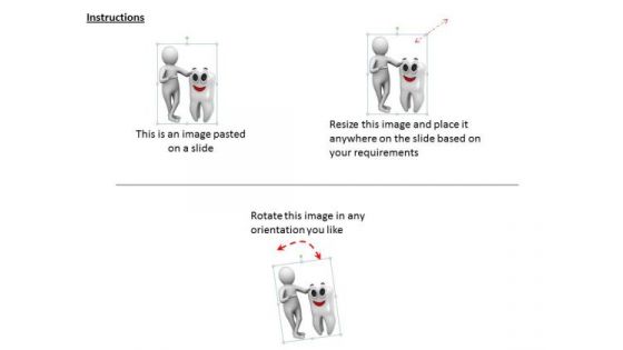 Business Strategy Execution 3d Man With Tooth Concepts