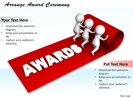 Business Strategy Execution Arrange Award Ceremony 3d Characters