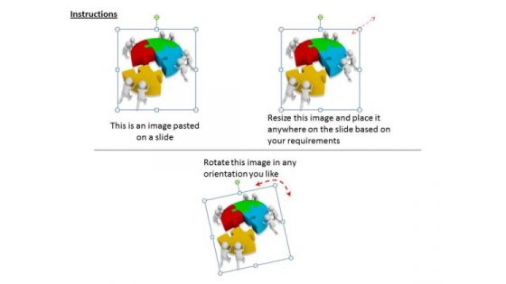 Business Strategy Formulation Do Team Effort Puzzle Fixing Concept Statement