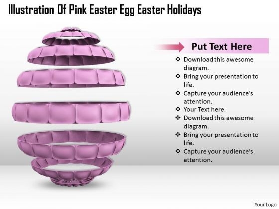Business Strategy Illustration Of Pink Easter Egg Holidays Image