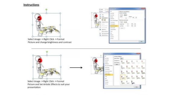 Business Strategy Implementation 3d Man Making Money Announcement Characters