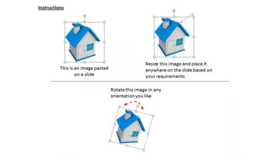 Business Strategy Model 3d Illustration Of House Real Estate Stock Images