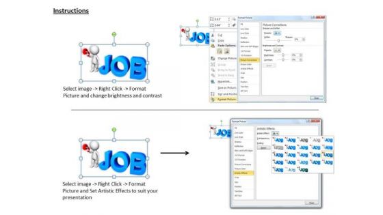 Business Strategy Planning 3d Man With Job Announcement Concept