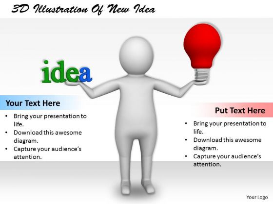 Business Strategy Process 3d Illustration Of New Idea Basic Concepts