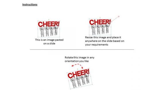 Business Strategy Review 3d Team Cheering For Success Character Modeling