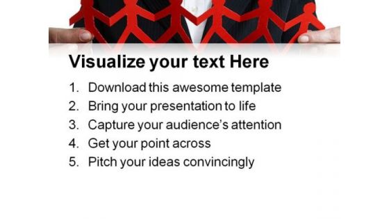 Business Team Leadership PowerPoint Template 1010
