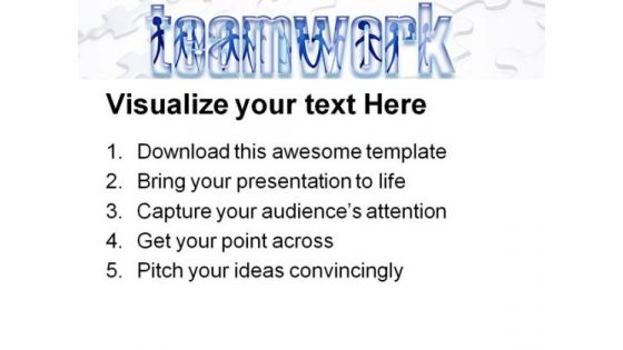 Business Teamwork Metaphor PowerPoint Themes And PowerPoint Slides 0811