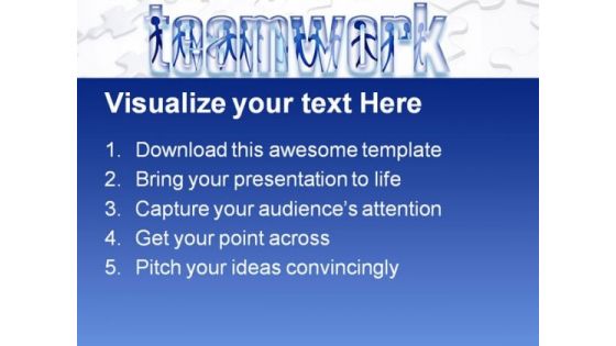 Business Teamwork Metaphor PowerPoint Themes And PowerPoint Slides 0811