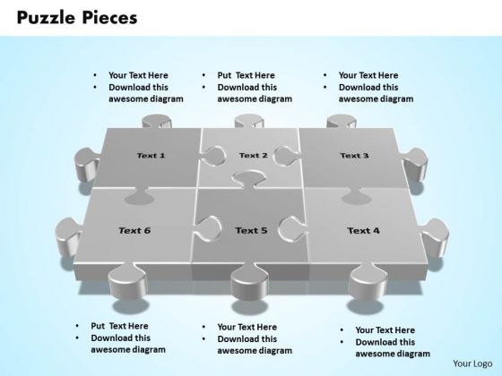 Business Teamwork PowerPoint Templates Business 3d Interconnected Jigsaw Puzzle Pieces Ppt Slides