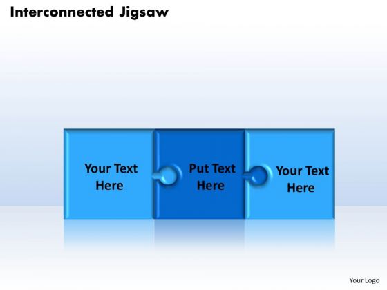 Business Teamwork PowerPoint Templates Business Interconnected Jigsaw Puzzle Pieces Ppt Slides