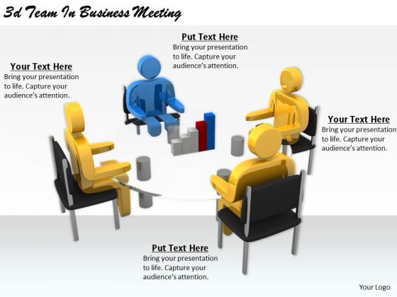 Business Unit Strategy 3d Team Meeting Characters