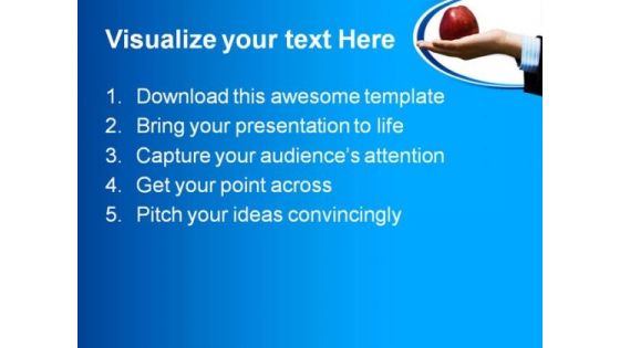 Businessman Temptation Metaphor PowerPoint Templates And PowerPoint Backgrounds 0311