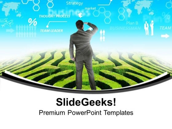 Businessman With Thoughts And Visions PowerPoint Templates Ppt Backgrounds For Slides 0313