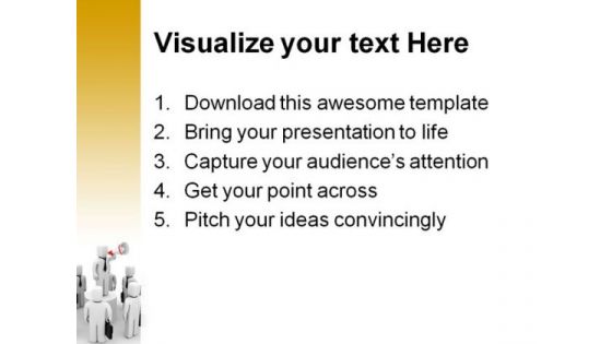 Businessmen Communication Leadership PowerPoint Themes And PowerPoint Slides 0511