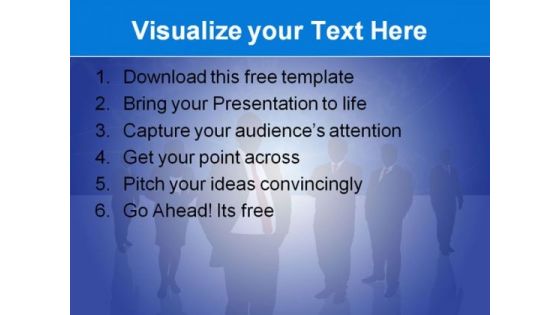 Business People Teamwork PowerPoint template