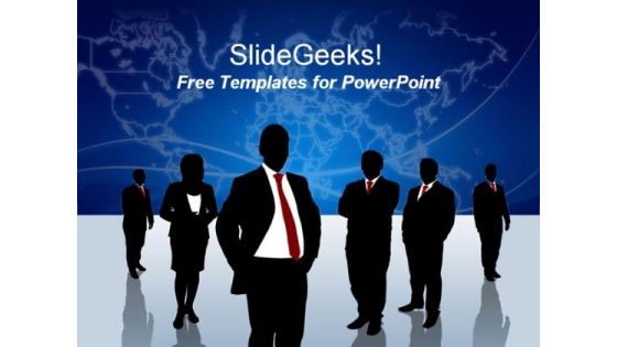Business People Teamwork PowerPoint template