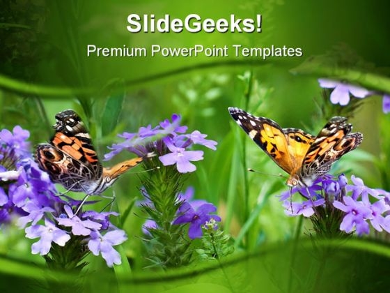 Butterflies Nature PowerPoint Themes And PowerPoint Slides 0211