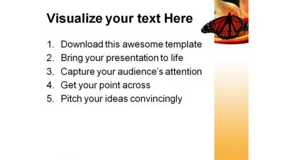 Butterfly Beauty Nature PowerPoint Themes And PowerPoint Slides 0211