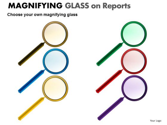 Butterfly Colorful Magnifying Glass PowerPoint Slides And Ppt Diagram Templates