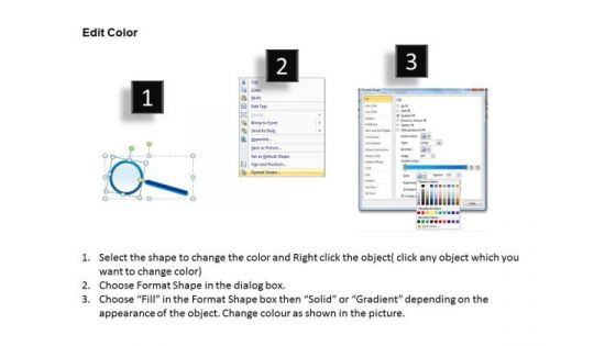 Butterfly Colorful Magnifying Glass PowerPoint Slides And Ppt Diagram Templates