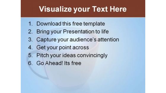 Caffeine Cup PowerPoint Template