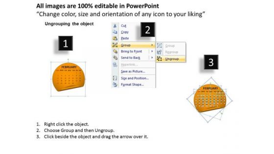 Calendar 2013 February PowerPoint Slides Ppt Templates