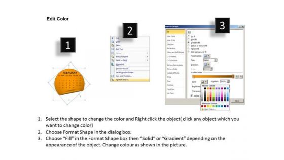 Calendar 2013 February PowerPoint Slides Ppt Templates