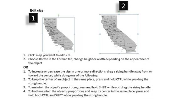 California PowerPoint Maps