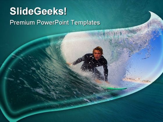 California Surfer Holidays PowerPoint Templates And PowerPoint Backgrounds 0511