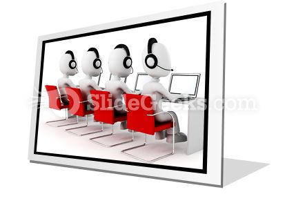 Call Center PowerPoint Icon F