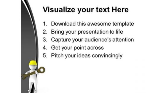 Call The Technician For Typical Work PowerPoint Templates Ppt Backgrounds For Slides 0713